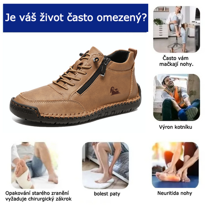 🔥 Dnes sleva 50 % – nenechte si to ujít! ⏰ Ortopedické semišové boty od luxusní australské značky: měkké a pohodlné, poskytující vynikající oporu chodidla a účinnou úlevu od bolesti.