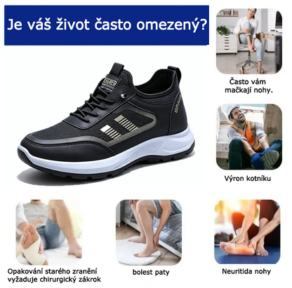 Ortopedická obuv SHELLSEN® [🔥Nabídka za poloviční cenu🎁] Pohodlná sportovní obuv | Protiskluzová a prodyšná | Design s oporou klenby | Ulevuje od bolesti zad, kloubů a chodidel