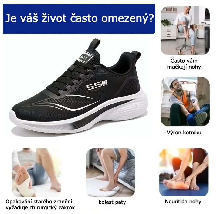 SHELLSEN® 【🔥Dnešní speciální nabídka: sleva 50 %🎁】Pohodlná vycházková obuv | Lehká a odolná👟 | Žádná únava z celodenní chůze | Podpora klenby | Účinně zmírňuje problémy s chodidly✅