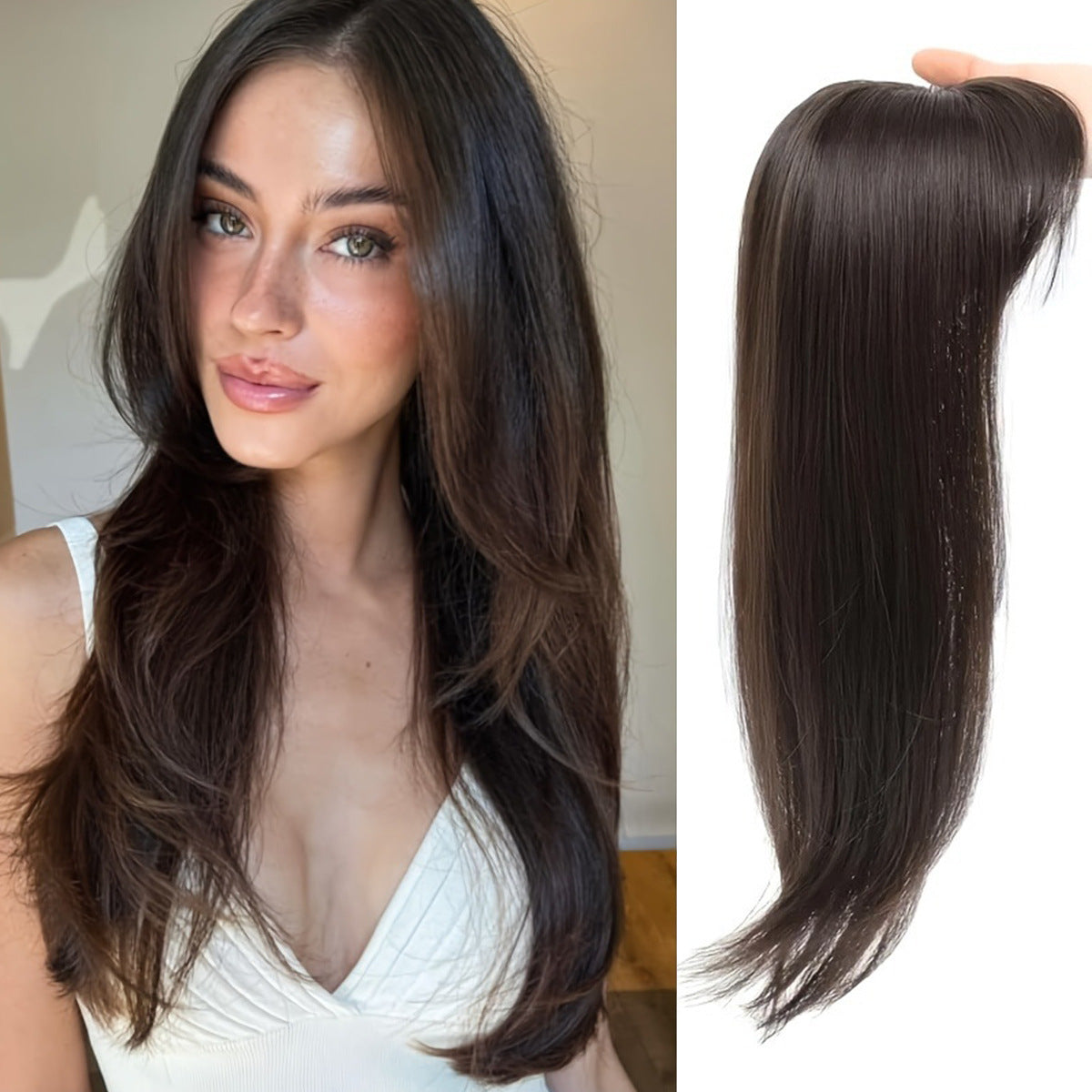 💕Csak 50 db elérhető az akciós árral!✨ Nincs látható élvonal! Természetes hajszín!