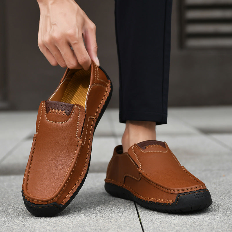Mocasines de Cuero Premium - Comodidad y Estilo-Diseño ergonómico con soporte de arco, impermeables y antideslizantes. 🔥 ¡50% de descuento por tiempo limitado!