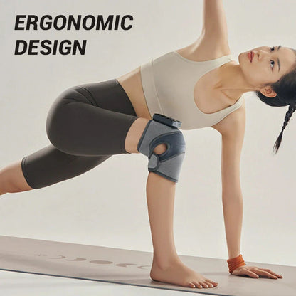 Fűtött térdmasszírozó – hőterápia + vibrációs masszázs + hosszú akkumulátor-élettartam