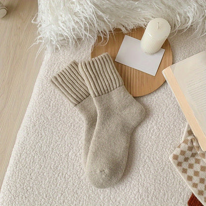 Warm cashmere short socks