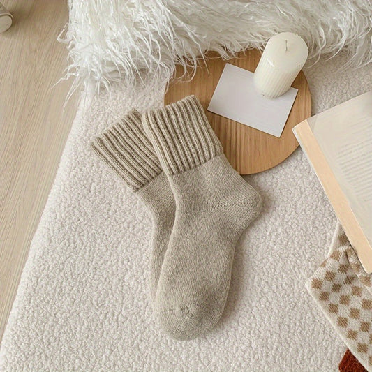 Warm cashmere short socks
