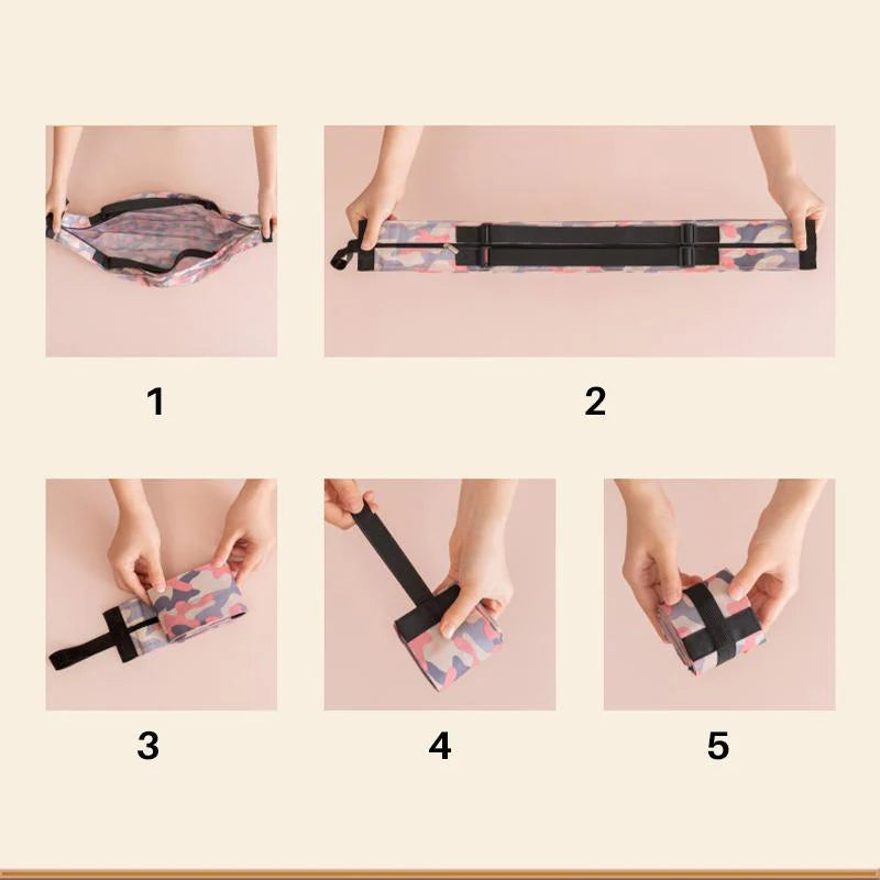 🛍️ Összecsukható Bevásárlószatyor: Nagy Kapacitás + Kicsi Tárolás! ✨