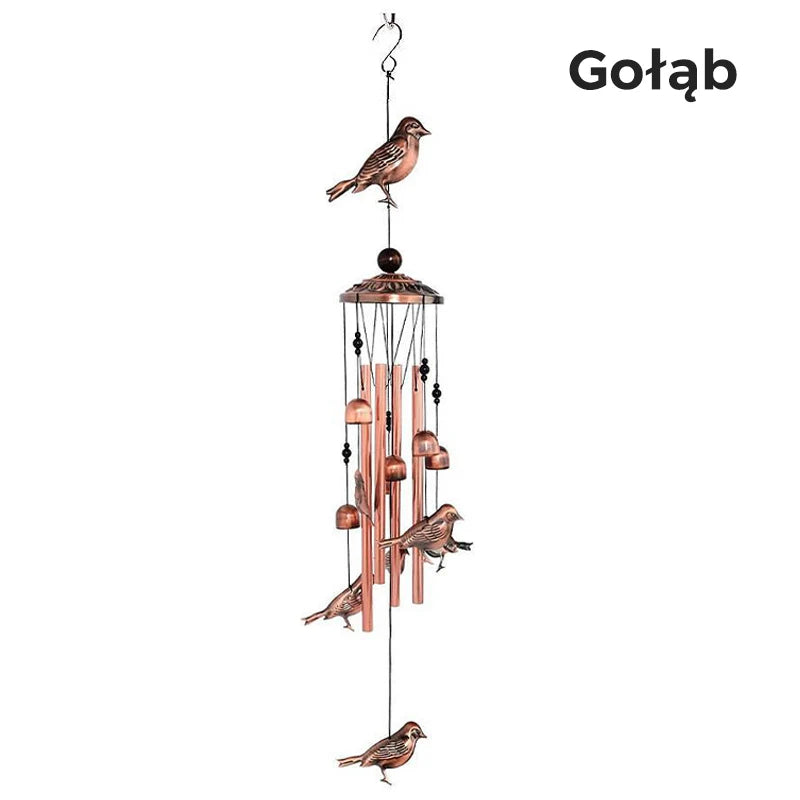 🔔 Handmade Copper Animal Wind Chime: Lucky Symbol + Calming Sound! ✨