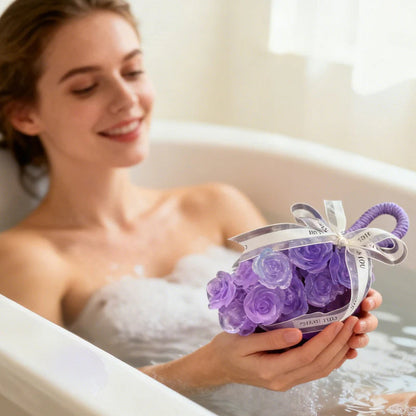 🌹 Kézzel Készített Kristály Rózsa Szappan: dekoráció + szappan 2-in-1! ✨