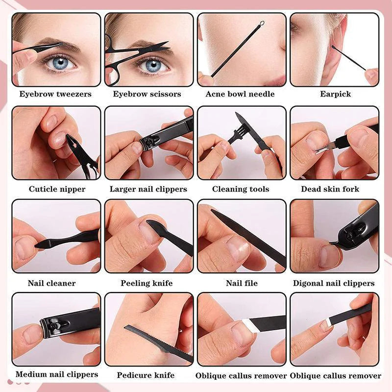 💅 16 Darabos Körömápoló Készlet: Otthonban Salon-szintű Ápolás! ✨