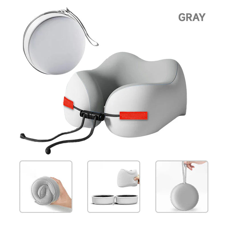 ✈️ Utazási Nyakpárna: Memóriahab + 360° Támogatás