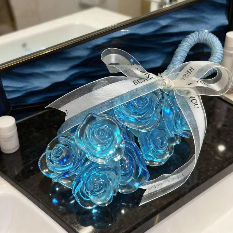 🌹 Kézzel Készített Kristály Rózsa Szappan: dekoráció + szappan 2-in-1! ✨