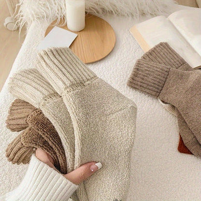 Warm cashmere short socks
