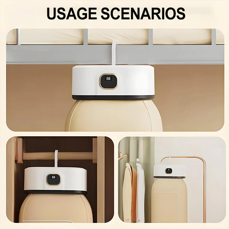 🌬️ Mini Összecsukható Szárító: 10kg Kapacitás + Baktériumtörlés! ✨