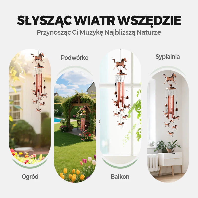 🔔 Handmade Copper Animal Wind Chime: Lucky Symbol + Calming Sound! ✨