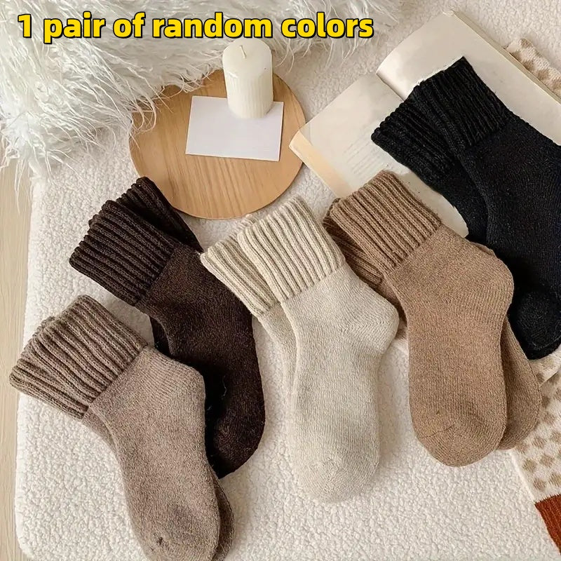 Warm cashmere short socks