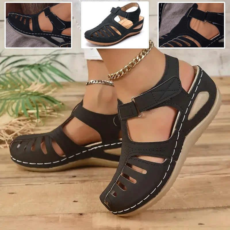 Zapatos ortopédicos FOUNNE® [🔥Oferta por tiempo limitado🎁] Sandalias de verano | Diseño ergonómico | Construcción calada | Cómodas y transpirables | Alivio del dolor ✅