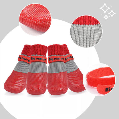 2 pár csúszásmentes, vízálló kutyazokni