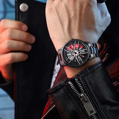 ⏱️ Versenykormányos Óra: Férfi Elegancia + Svájci Pontosság! ✨